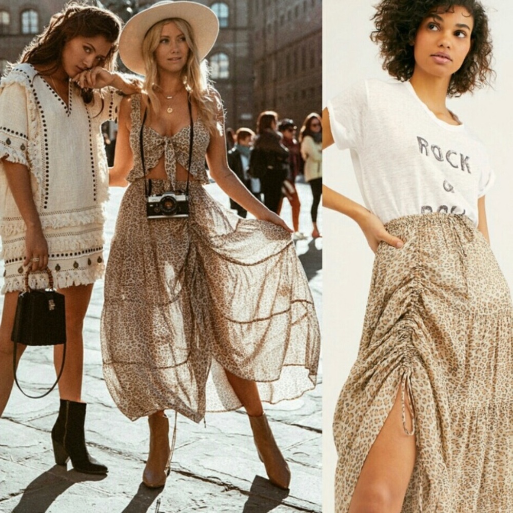 LAST! New Gypsy Leopard Print Franki Maxi Skirt - Picture 4 of 12